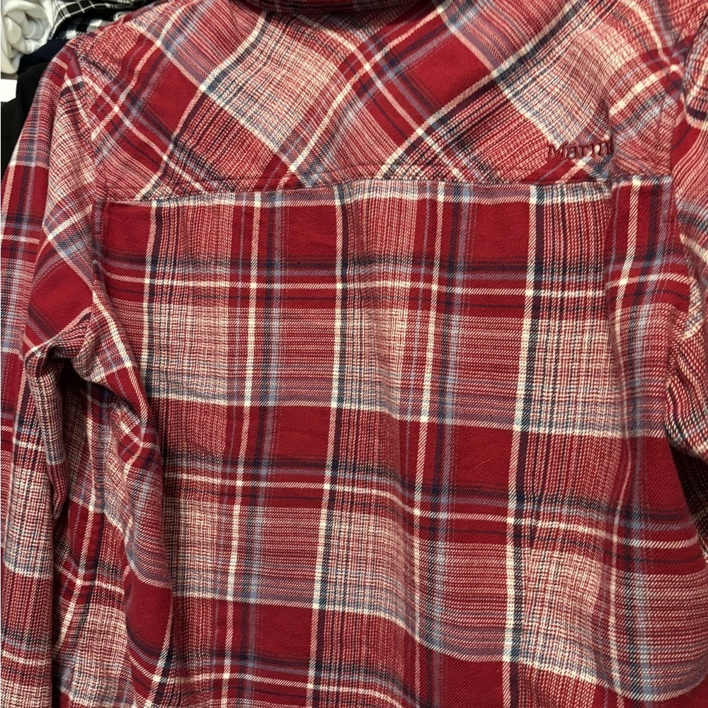 Red Plaid Women’s 's Shirt - Picture 3 of 3